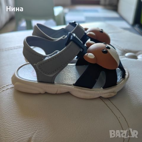 Бебешки сандалки "Мече" , снимка 3 - Бебешки обувки - 46287312