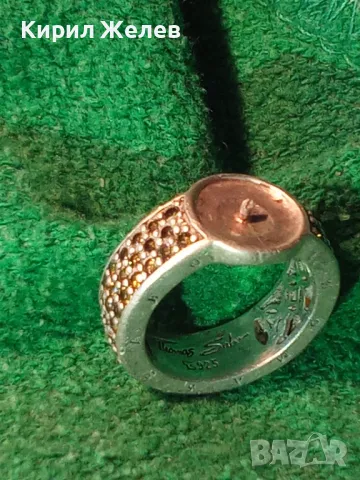 THOMAS SABO БУТИКОВ СРЕБЪРЕН ПРЪСТЕН СРЕБРО 925 с КАМЪНИ ОЛИВИН / ПЕРИДОТ и ГНЕЗДО За ПЕРЛА 50197, снимка 17 - Пръстени - 49886674