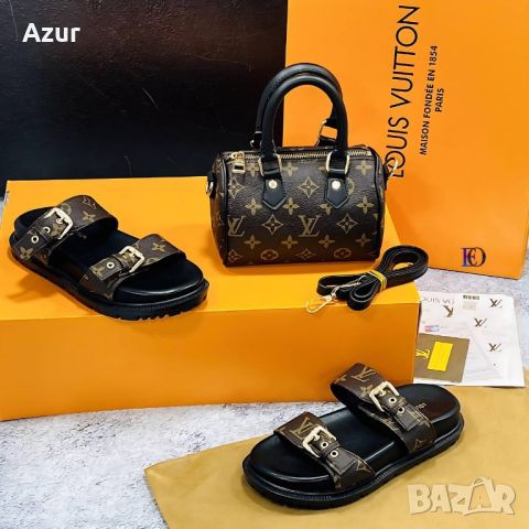 дамски маратонки / чехли и чанта louis vuitton , снимка 7 - Чанти - 46241430