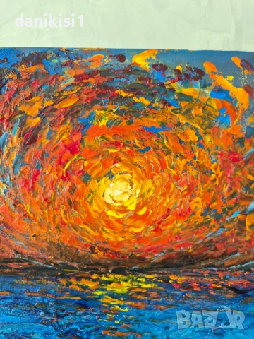 Авторска картина маслени бои, снимка 2 - Картини - 52426099