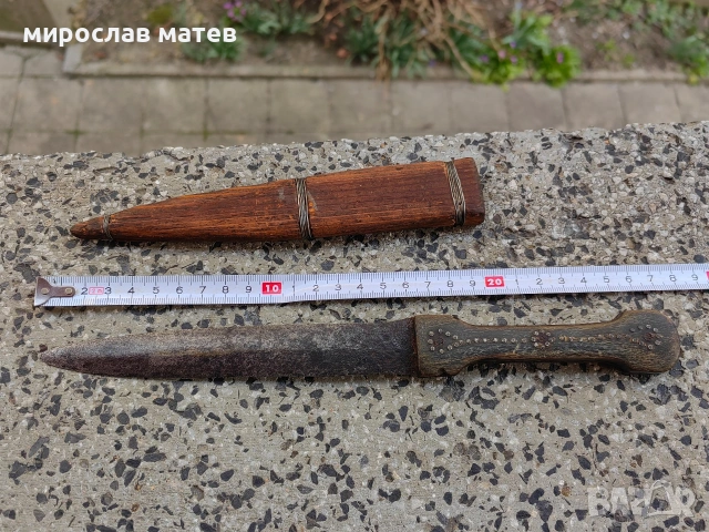 Автентична стара кама / нож, снимка 15 - Антикварни и старинни предмети - 53773801