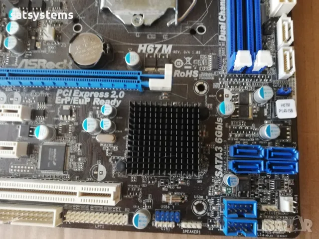 Дънна платка ASRock H67M Socket LGA1155, снимка 8 - Дънни платки - 47896590