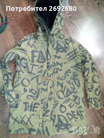 Ново дамско зимно дамско яке L-ка/цвят каки, снимка 3 - Якета - 47934710