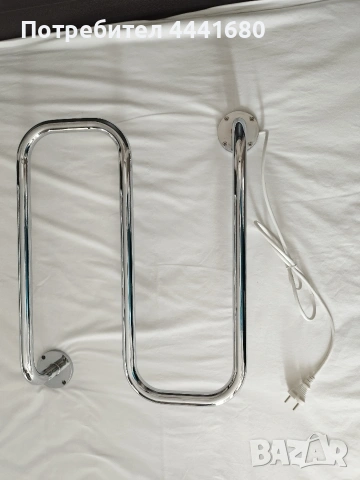 Електрическа сушилня за хавлии S форма 40W, хром, DEVIrail