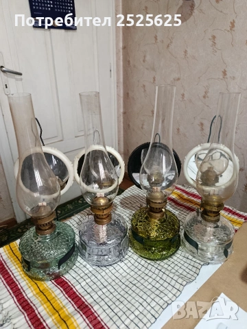 Стари газени лампи - номер 8, 4 броя