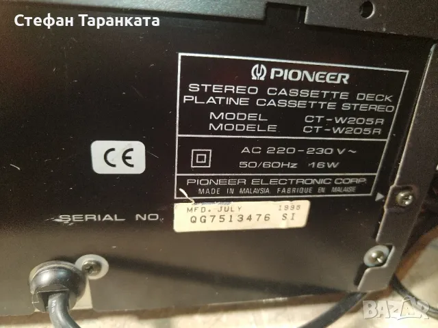 касетачен дек Pioneer , снимка 10 - Декове - 48805606