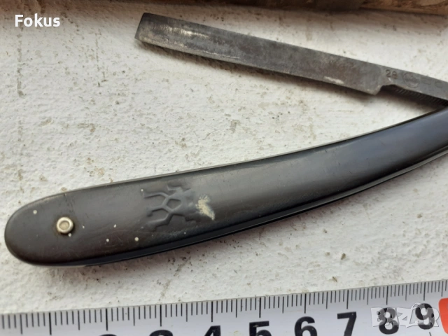 Бръснач Dovo Solingen 28 Fritz Brach 1 - рядък, снимка 2 - Антикварни и старинни предмети - 53445575