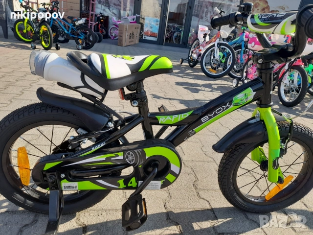 BYOX Велосипед 14" RAPID зелен, снимка 3 - Велосипеди - 53534441