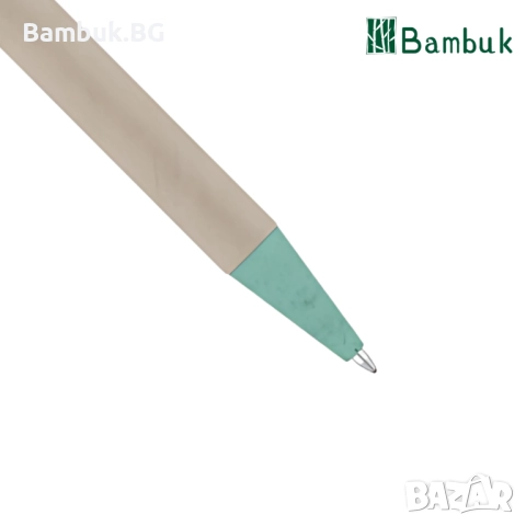 Еко химикалка с дървен клипс, снимка 2 - Ученически пособия, канцеларски материали - 52576619