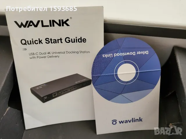 Докинг станция WAVLINK USB 3.0 and USB-C Dual 4K Display, снимка 4 - Монитори - 49414627