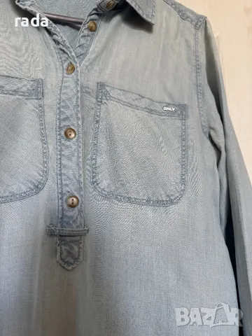 Дънкова риза ONLY, снимка 4 - Ризи - 50241057