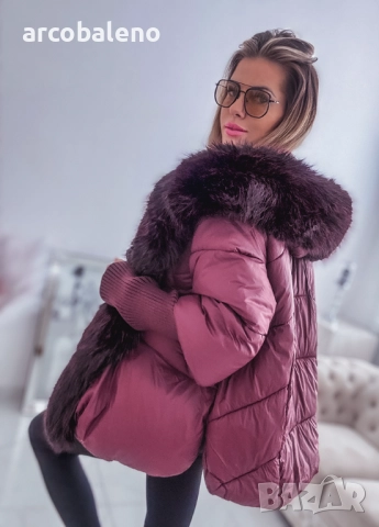 Дамско зимно яке MILLA PREMIUM с козина, снимка 5 - Якета - 52085141