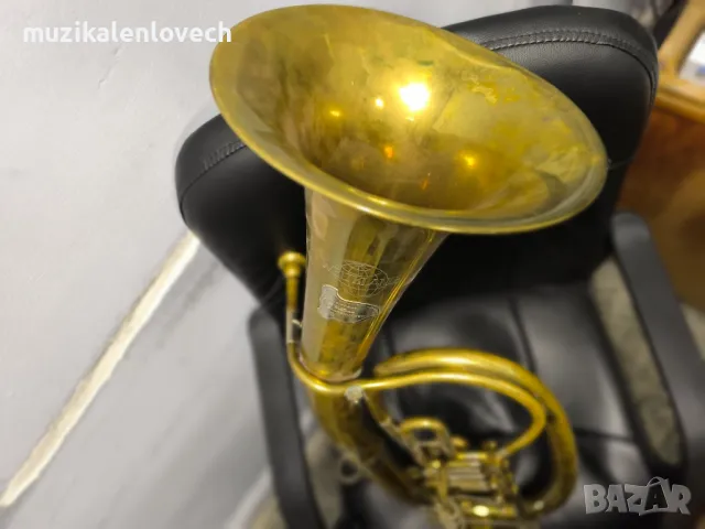 Weltklang Bb Tenor Horn(3RV) - Тенор Валдхорна Баритон с мундщук /made In Germany - DDR/, снимка 1 - Духови инструменти - 44637667