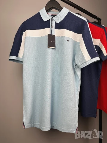  Tommy мъжка тениска с яка 5 цвята  , снимка 5 - Тениски - 36010840