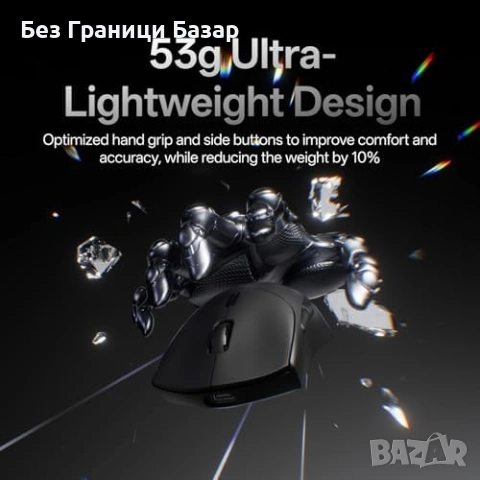 Нова Rapoo VT7 8K безжична мишка за игри 26K DPI ултралека 10 бутона, снимка 2 - Клавиатури и мишки - 53010275