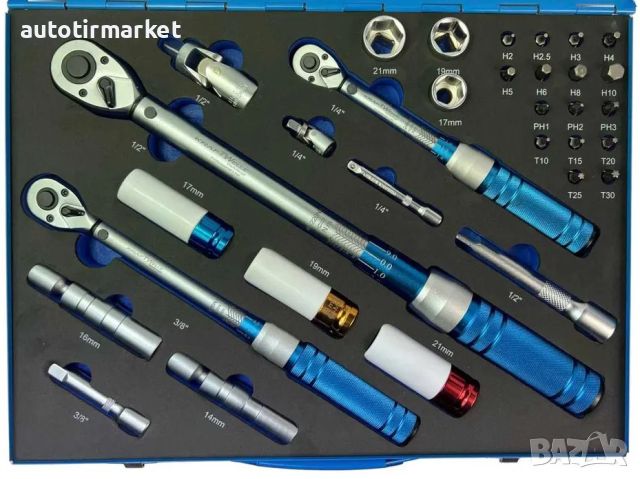 Комплект динамометрични ключове с заключване KraftWelle, снимка 1 - Други инструменти - 45871848