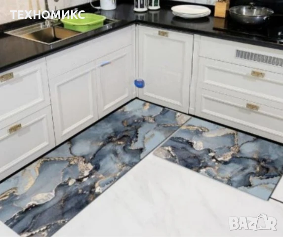Комплект водоустойчиви противоплъзгащи постелки за кухня, различни цветове, снимка 12 - Пътеки - 43855064