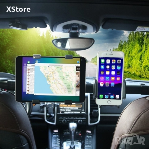 Комбинирана стойка за автомобил за таблет и смартфон ST38, снимка 3 - Аксесоари и консумативи - 52458665