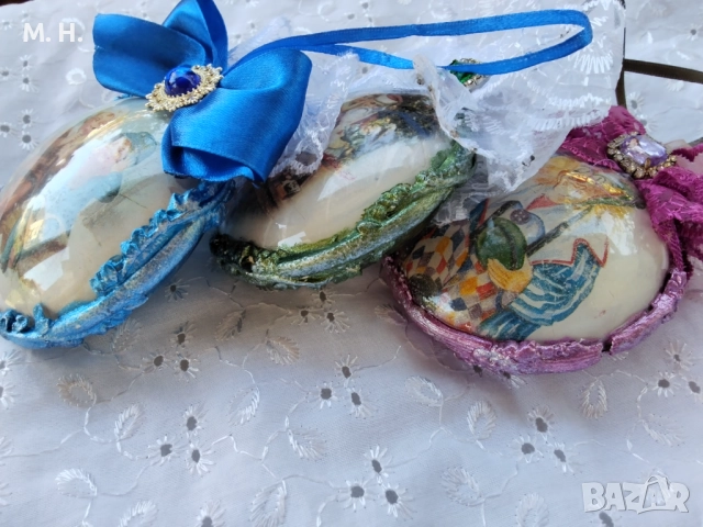 Коледни играчки ръчна изработка , снимка 5 - Ръчно изработени сувенири - 51642954