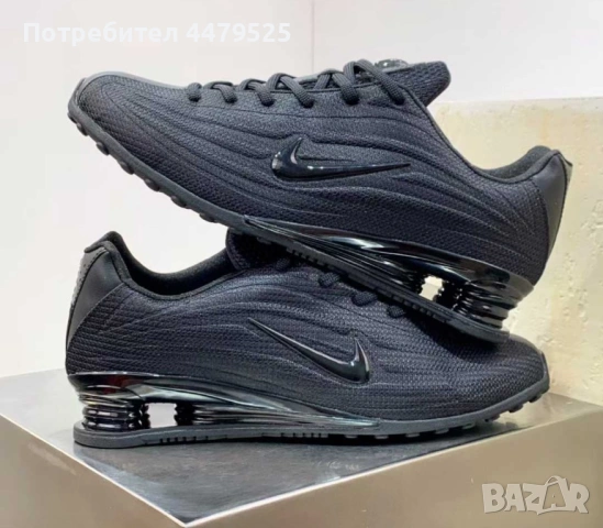 Нови мъжки маратонки Nike Air Max Shox Z black