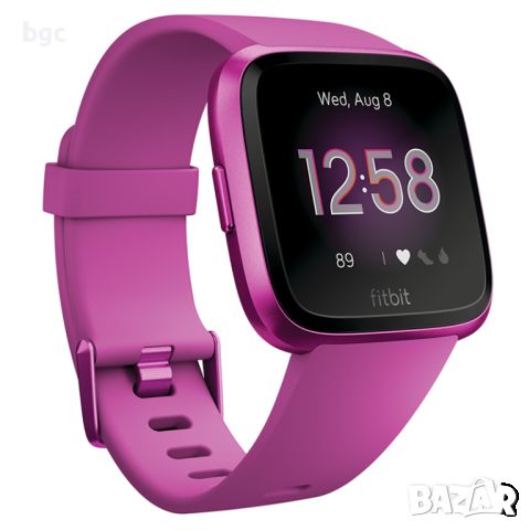 Нов Смарт Часовник Fitbit Versa Lite, Mulberry - 24 месеца гаранция, снимка 3 - Смарт часовници - 46455534