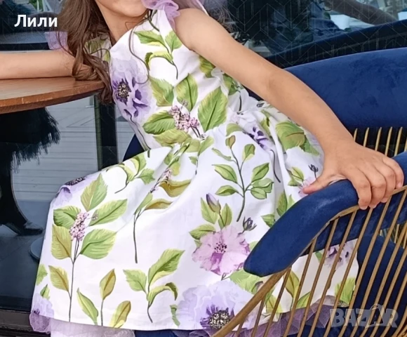 Страхотна детска рокля,122 размер , снимка 3 - Детски рокли и поли - 50759102