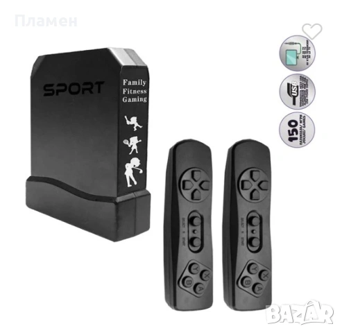 Video Game Игрална конзола с 2 безжични контролери, 32-bit и 150 игри