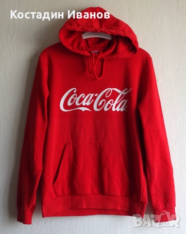 Coca Cola мъжки суичър с качулка Кока Кола, снимка 2 - Суичъри - 52180305