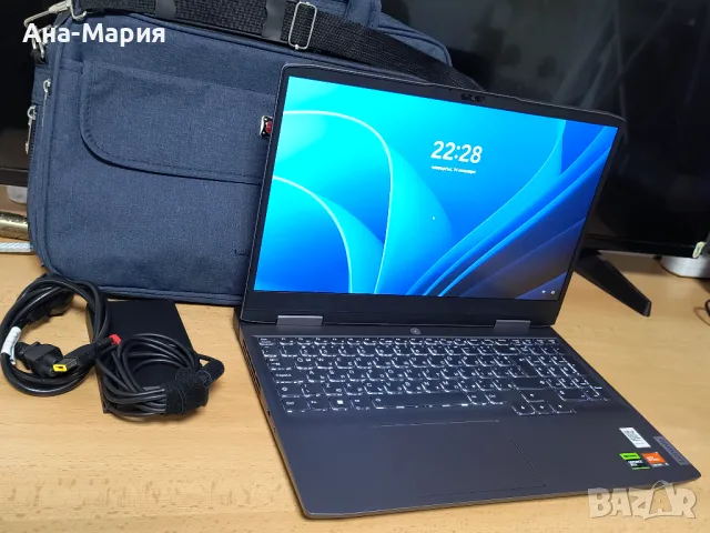 Гейминг Лаптоп LENOVO LOQ 15, NVIDIA GeForce RTX 3050 6GB, AMD Ryzen 5 4.30 GHz 16GB RAM, 512 GB SSD, снимка 1 - Лаптопи за игри - 48019555