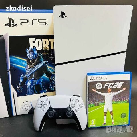 Конзола SONY - PS5 SLIM CFI-2016 с 1бр. джойстик и 1бр. игра