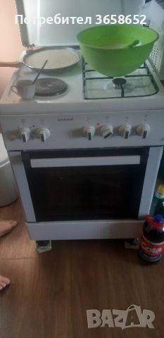 Продавам комбинирана готварска печка, снимка 1 - Печки, фурни - 45693208