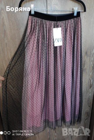 ZARA нова с етикет тюлена пола, снимка 8 - Поли - 51285650