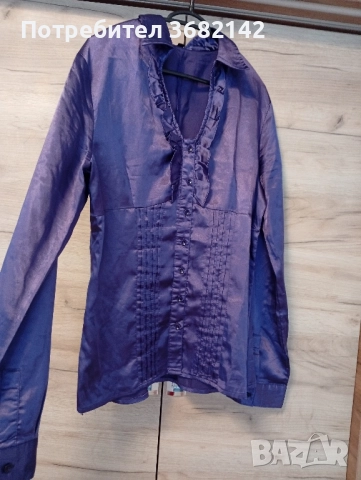 продавам дамска лилава сатенена риза , снимка 8 - Ризи - 51439083