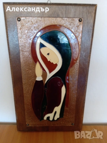 Старо медно пано картина