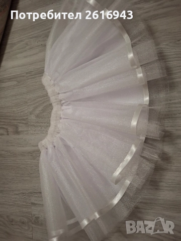 Детска пола от тюл , тип пачка , снежинка, снимка 3 - Детски рокли и поли - 52334465