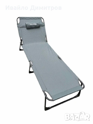 СГЪВАЕМО ПОХОДНО ЛЕГЛО ТИП ШЕЗЛОНГ SUNVISION SV-3998-1, снимка 7 - Спални и легла - 54215460