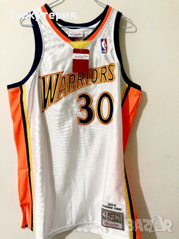 Оригинален мъжки баскетболен потник на Stephen Curry 2009-10, снимка 2 - Спортни дрехи, екипи - 45353386