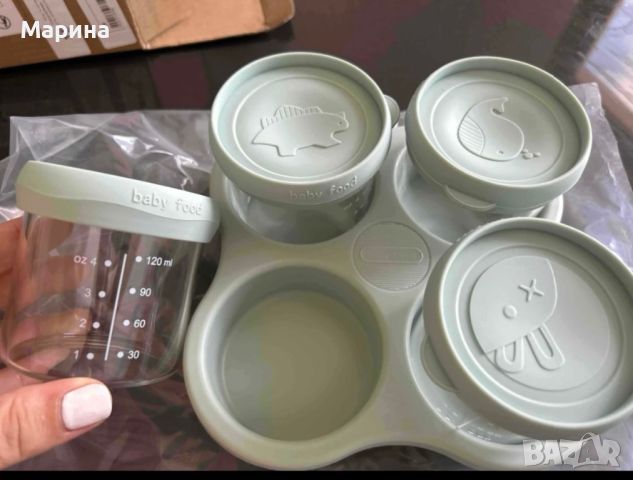 Чашки кутии за бебешко пюре храна, снимка 5 - Прибори, съдове, шишета и биберони - 46293693