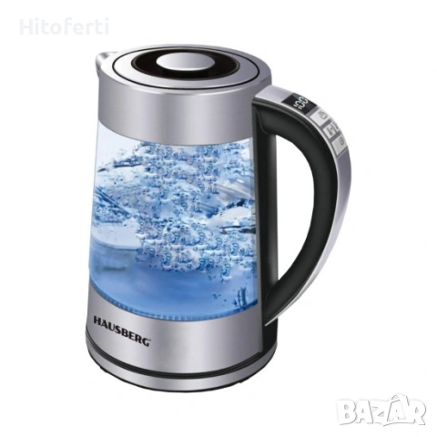 ЕЛЕКТРИЧЕСКА ДИГИТАЛНА СТЪКЛЕНА КАНА HAUSBERG HB-3625