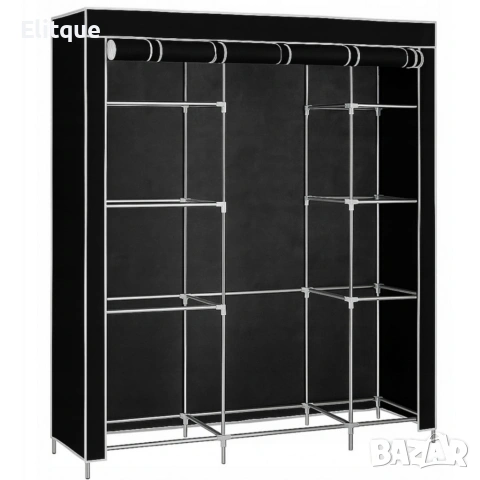 Сгъваем текстилен гардероб XXL 170x170x45 см – просторен, здрав и практичен, снимка 7 - Декорация за дома - 54219638