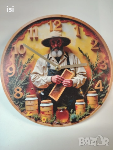 Часовници на пчеларска тематика-за пчелари, снимка 5 - Стенни часовници - 51849584