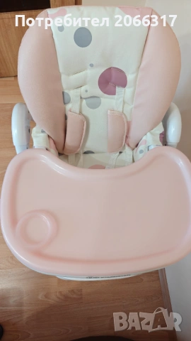 Детско столче за хранене YUMMY розово/бяло - Kinderkraft, снимка 3 - Столчета за хранене - 53745331