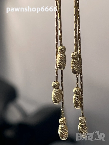 Златни обеци 14 карата, снимка 5 - Обеци - 51803817