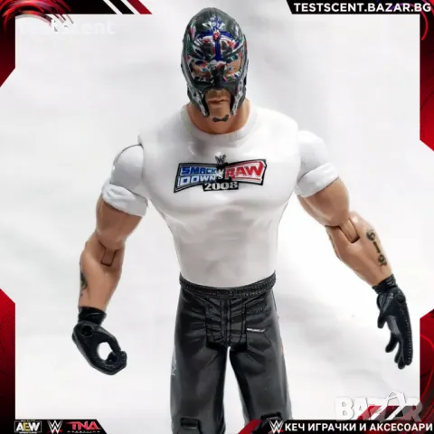 Екшън фигура WWE Rey Mysterio Рей Мистерио 2008 Smackdown vs Raw Jakks Pacific USA figure играчка, снимка 1 - Колекции - 48430403