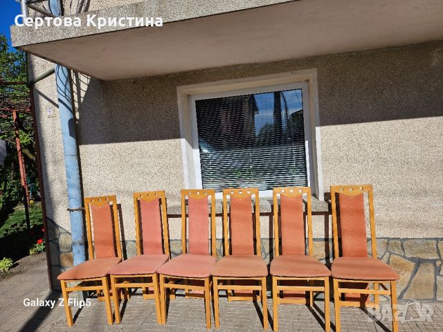 Масивни трапезни столове 6бр., снимка 9 - Столове - 45160952