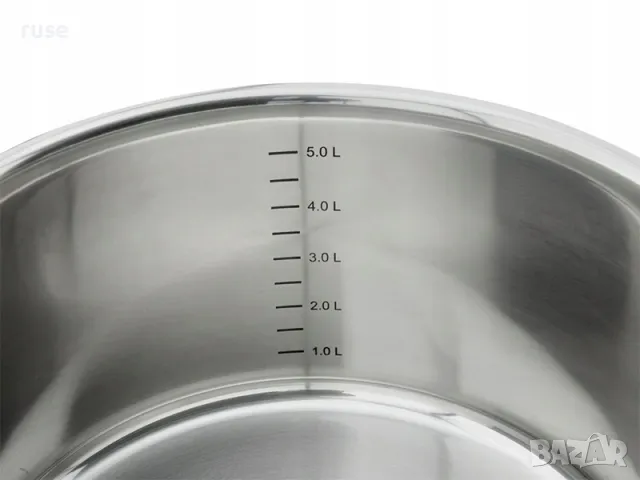 НОВИ! Комплект тенджери 5 части с капак неръждаема стомана ИНДУКЦИЯ, снимка 8 - Съдове за готвене - 49786209