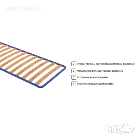 МЕТАЛНА ПОДМАТРАЧНА РАМКА КОМФОРТ. РАМКА НАНИ КОМФОРТ 120x190СМ.ЛЕГЛО ПЕРСОН И ПОЛОВИНА.ПРИСТА, снимка 2 - Матраци - 48595258