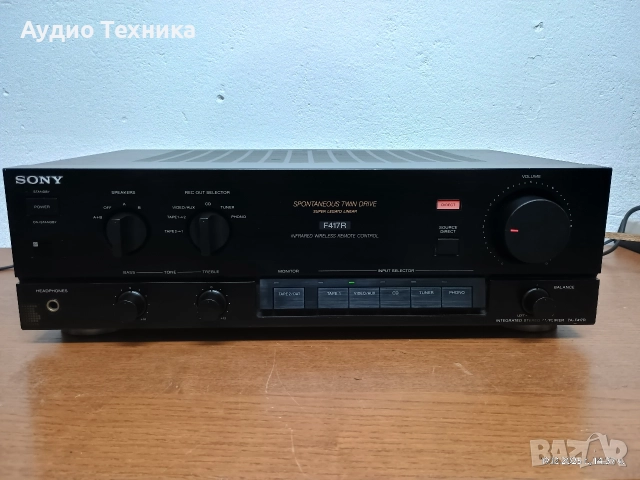 Стерео усилвател SONY TA-F417R. Перфектен! Звукът - също. Изпращам видео. , снимка 5 - Ресийвъри, усилватели, смесителни пултове - 52856757