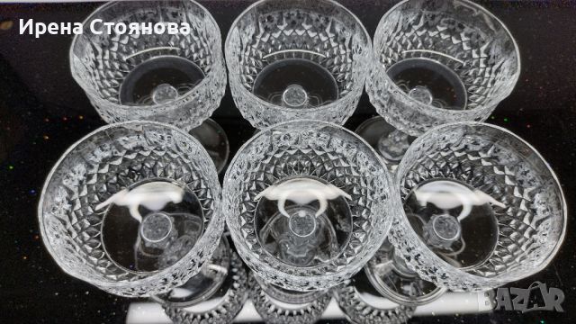 Cristal D’ Arques. Шест броя кристални чаши за просеко/шампанско, оловен кристал 240 мл, снимка 12 - Чаши - 46035293