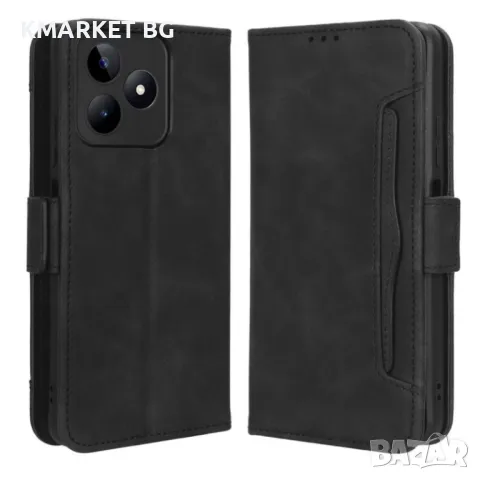 Realme Note 50 4G Multiple Card Slots Wallet Кожен Калъф и Протектор, снимка 1 - Калъфи, кейсове - 47730542